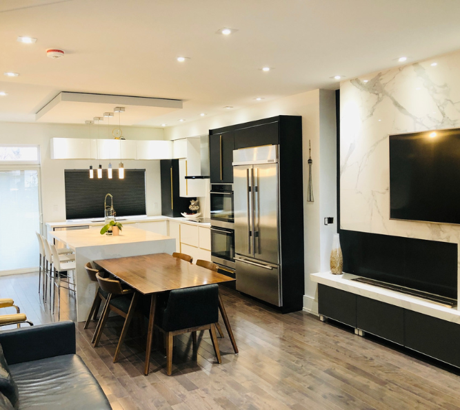 Minimal dining interior